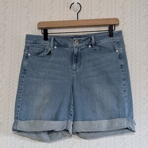 J.Jill Jean Shorts Women's Size 10 Cuffed Denim